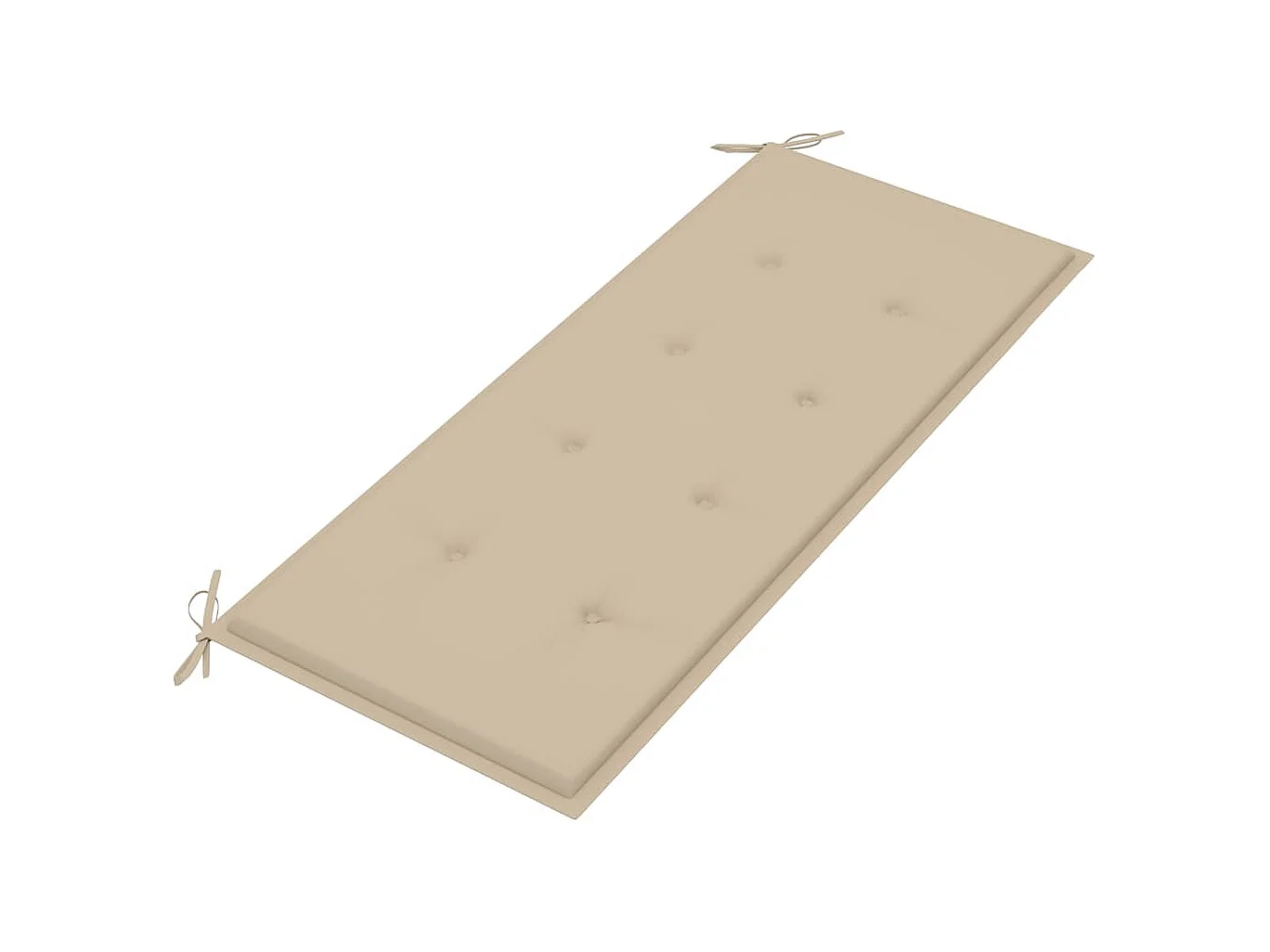 Banc de jardin avec coussin 120 cm Bambou