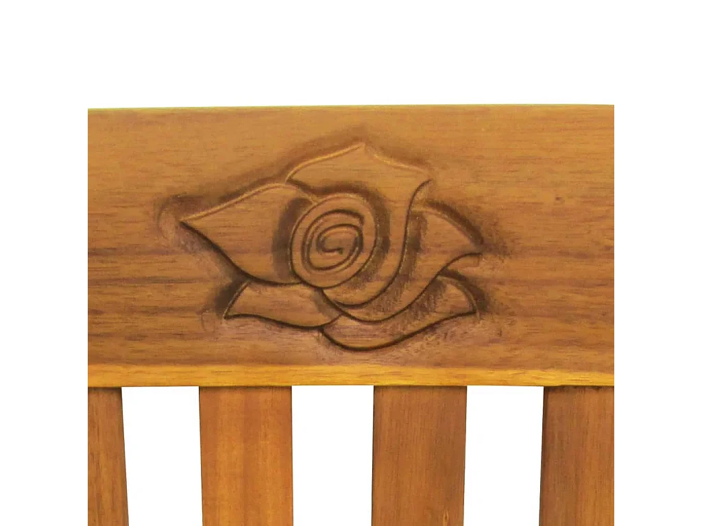 Panca da Giardino 157 cm in Legno Massello di Acacia