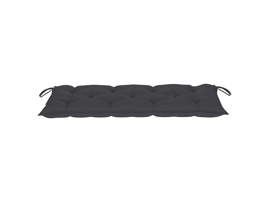 Panca da Giardino Pieghevole con Cuscino 118 cm in Bambù