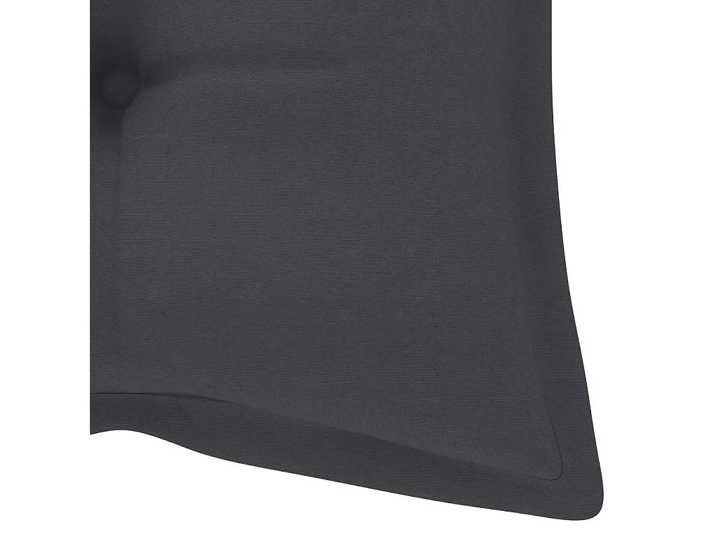 Panca da Giardino Pieghevole con Cuscino 118 cm in Bambù