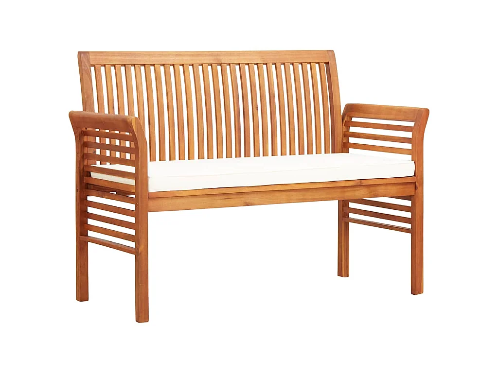 Panca da Giardino a 2 Posti 120 cm in Legno Massello di Acacia