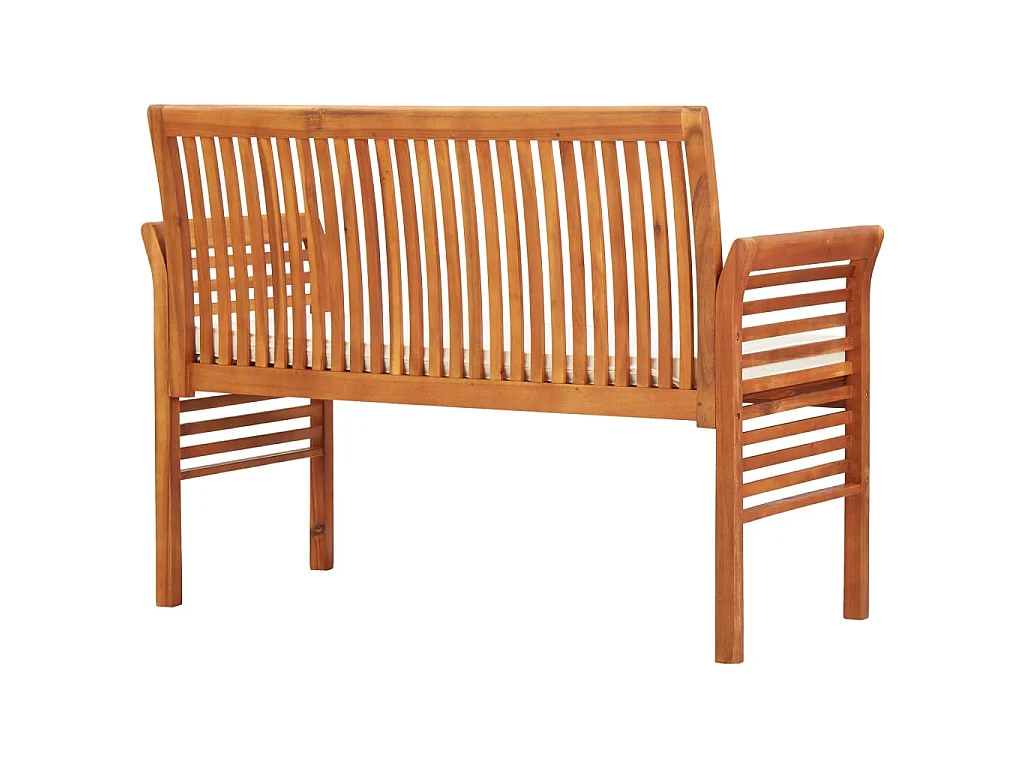 Panca da Giardino a 2 Posti 120 cm in Legno Massello di Acacia