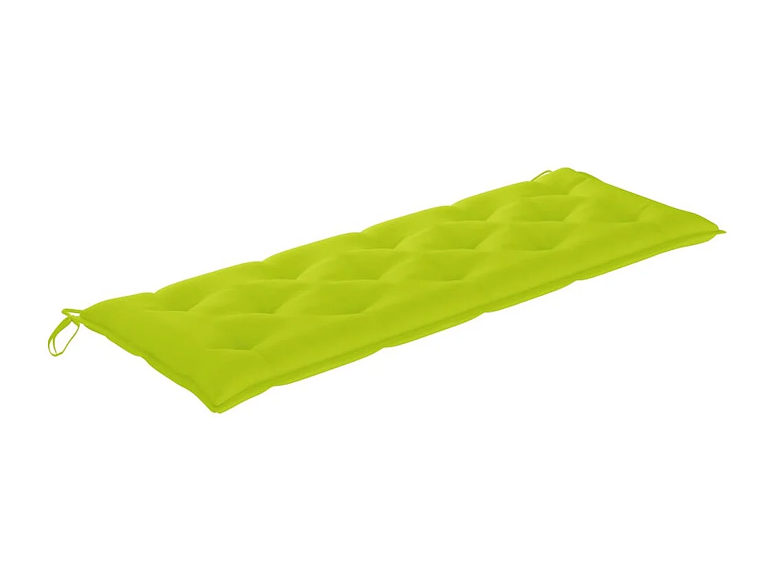 Banc de jardin avec coussin 157 cm Bois d'acacia massif
