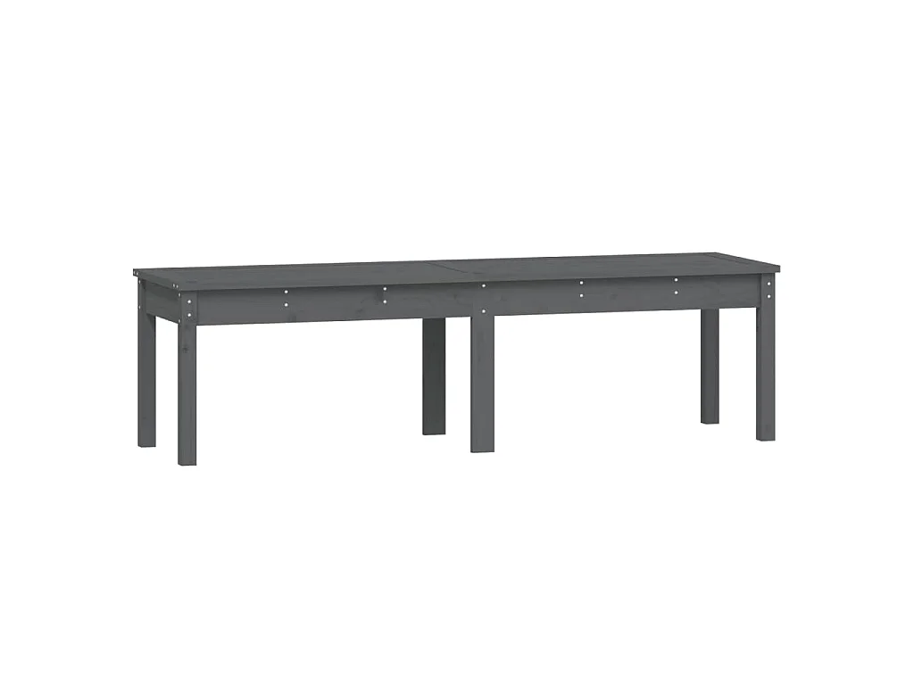 Tuinbank 2-zits 159,5x44x45 cm massief grenenhout grijs