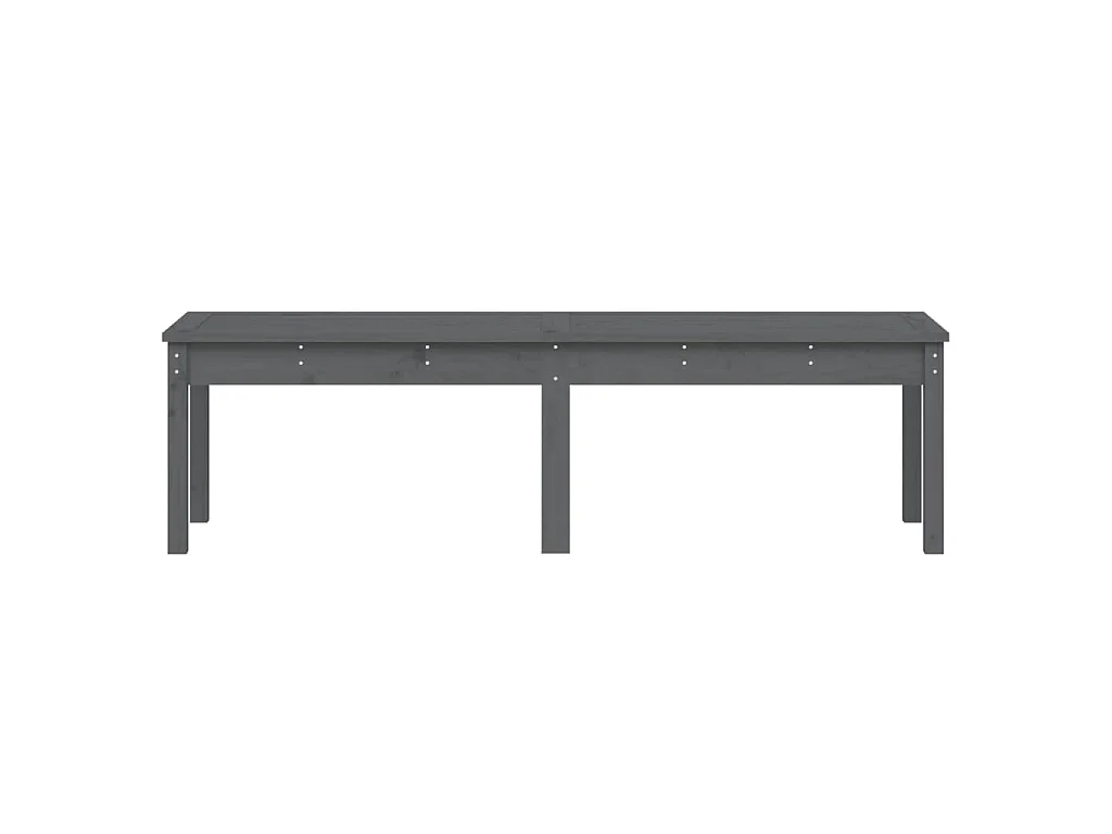 Tuinbank 2-zits 159,5x44x45 cm massief grenenhout grijs