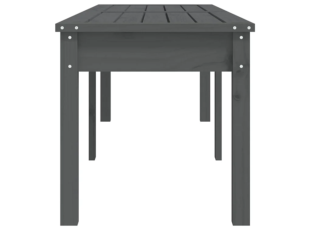 Tuinbank 2-zits 159,5x44x45 cm massief grenenhout grijs