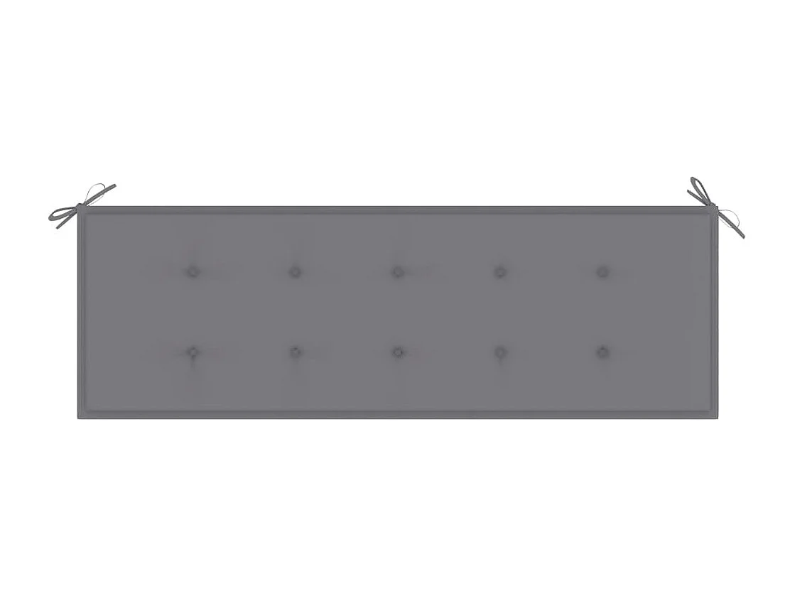 Banc de jardin avec coussin 157 cm Bois d'acacia massif