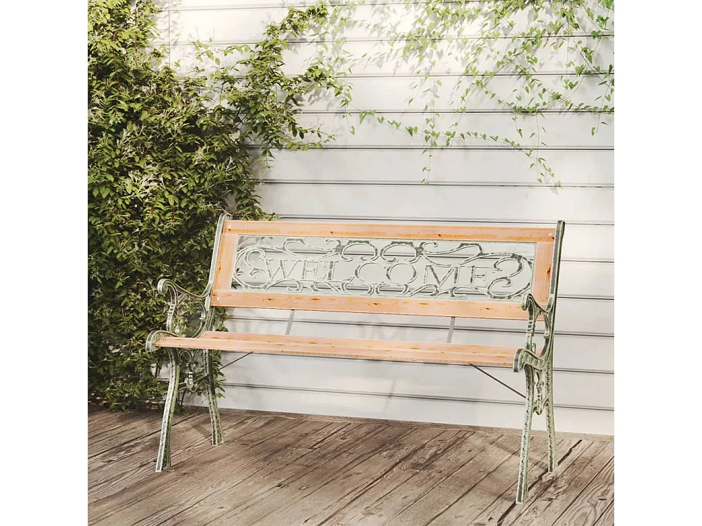 Gartenbank 122 cm Massivholz Tanne