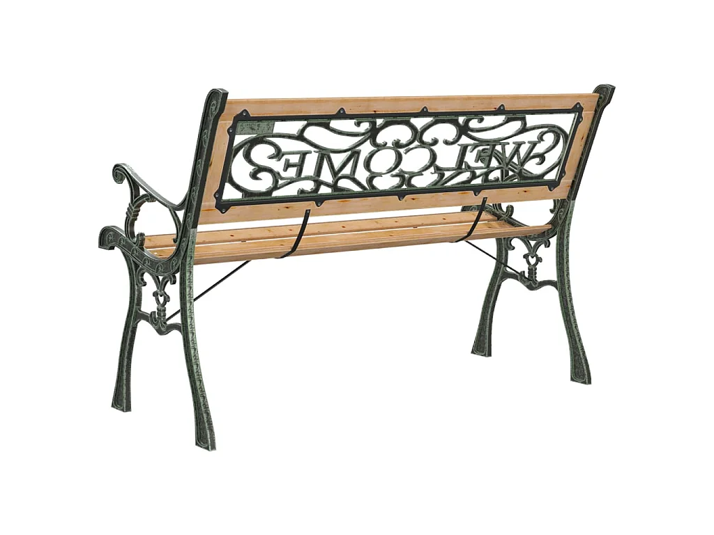 Gartenbank 122 cm Massivholz Tanne