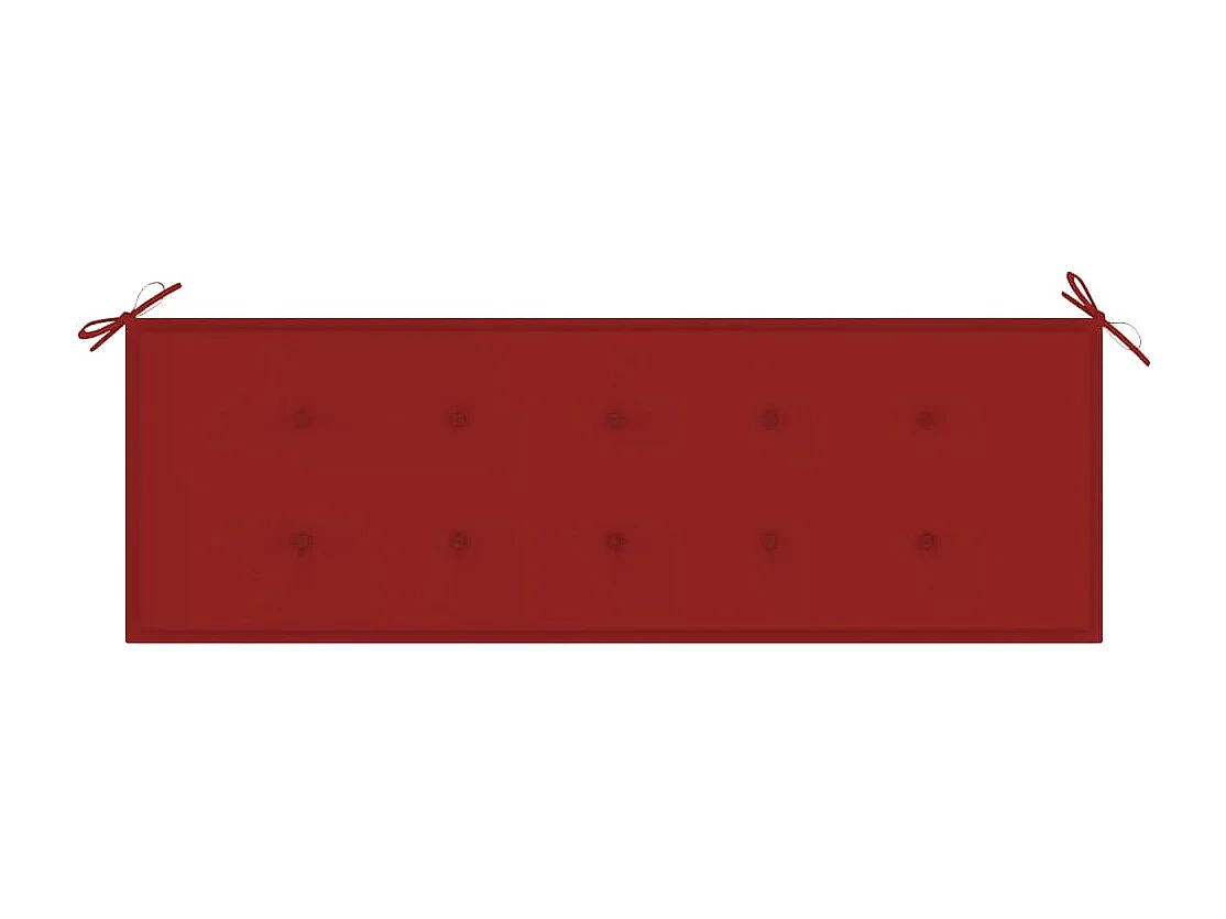 Banc de jardin avec coussin 157 cm Bois d'acacia massif