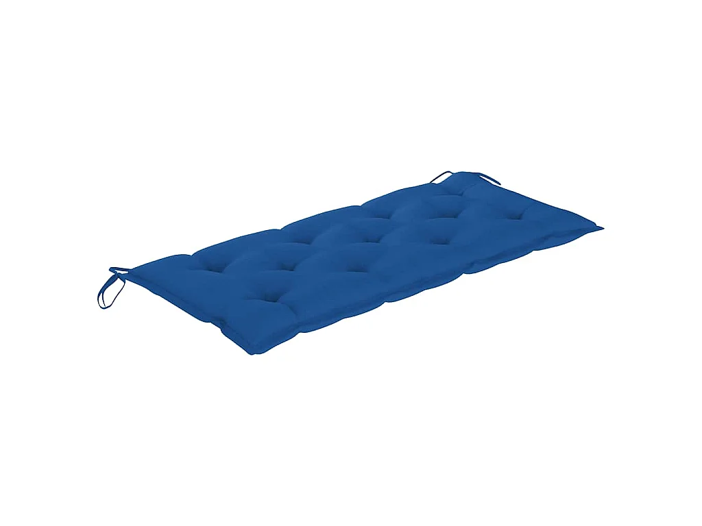Banc de jardin pliable avec coussin 118 cm Bambou