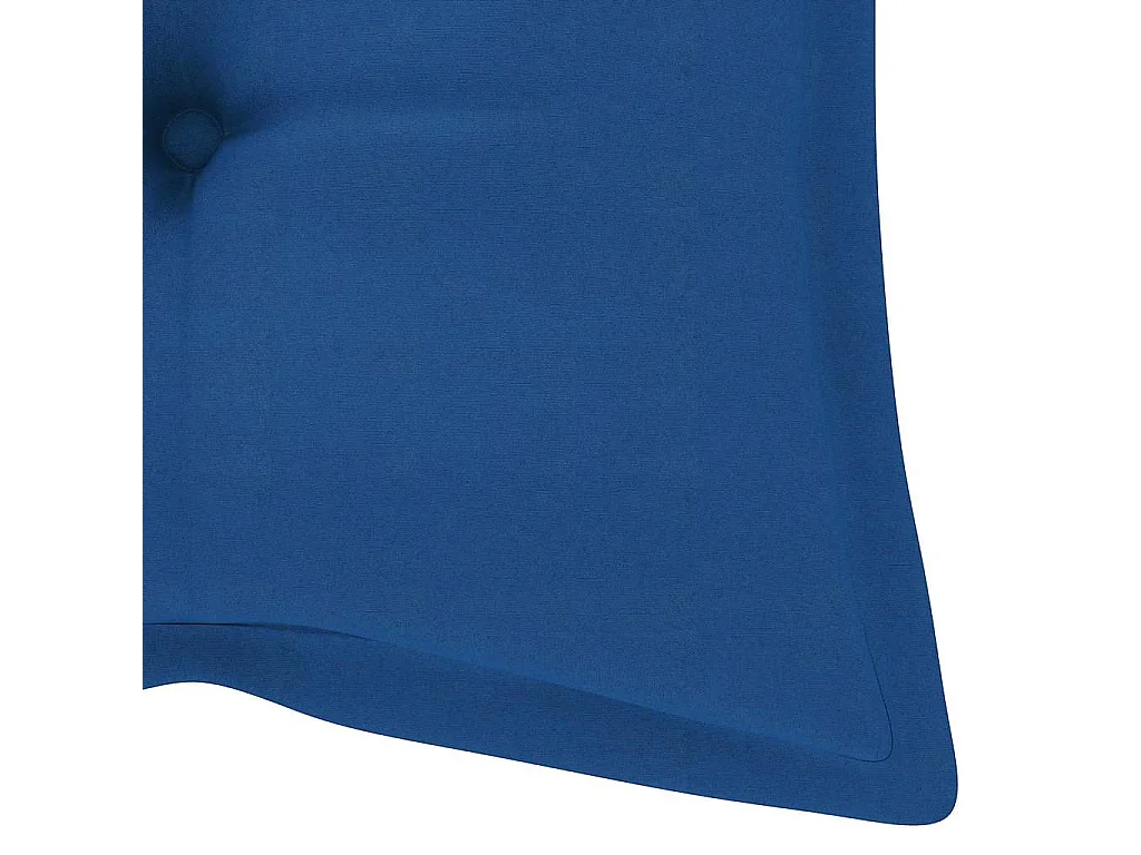 Banc de jardin pliable avec coussin 118 cm Bambou