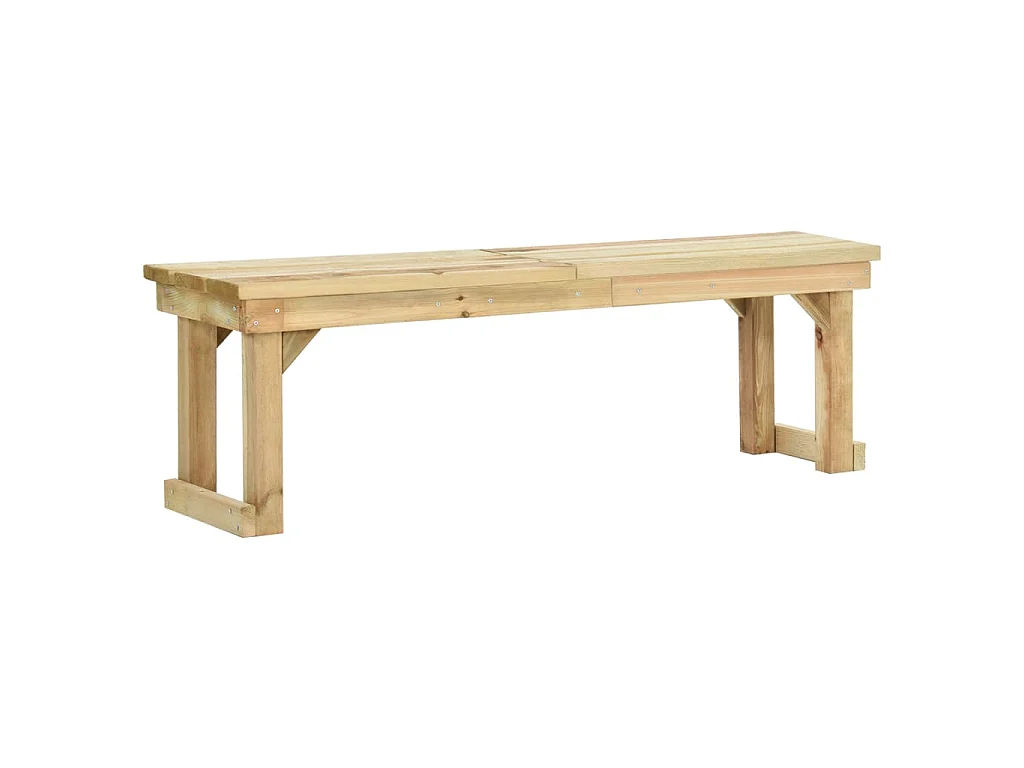 Tuinbank 140 cm geïmpregneerd grenenhout