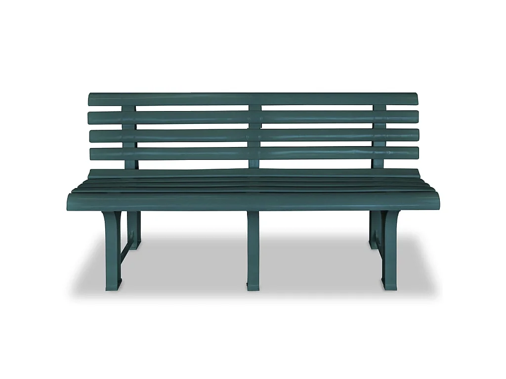 Gartenbank 145,5 cm Kunststoff Grün