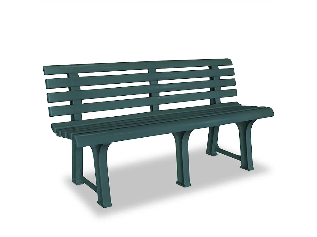 Banco de jardim 145,5 cm plástico verde