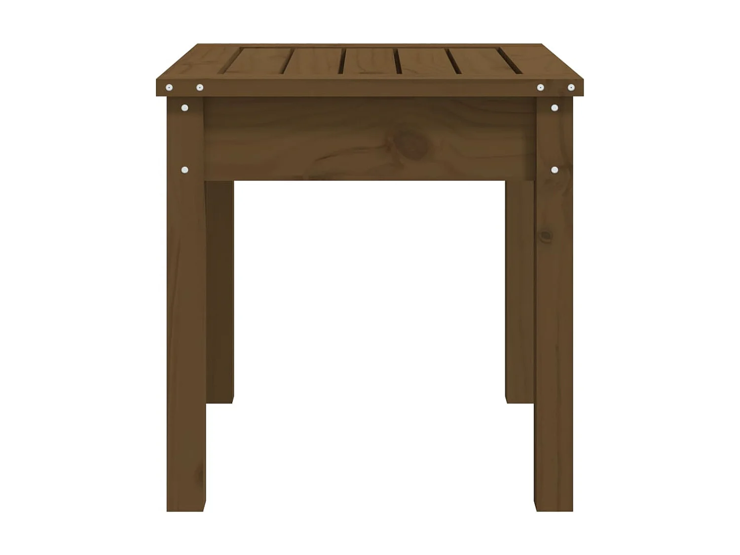 Banc de jardin marron miel 50x44x45 cm bois de pin massif