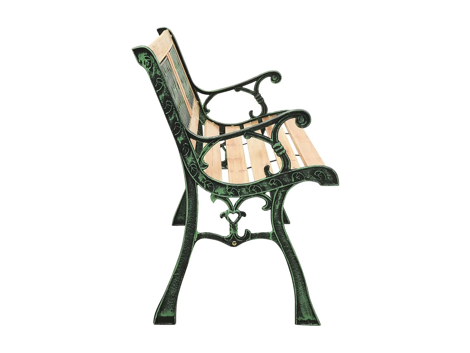 Banc de jardin 122 cm fonte et bois de sapin massif