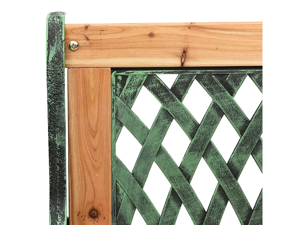 Gartenbank 122 cm Gusseisen und Massivholz Tanne