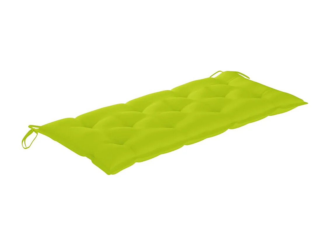 Tuinbank inklapbaar met kussen 118 cm bamboe