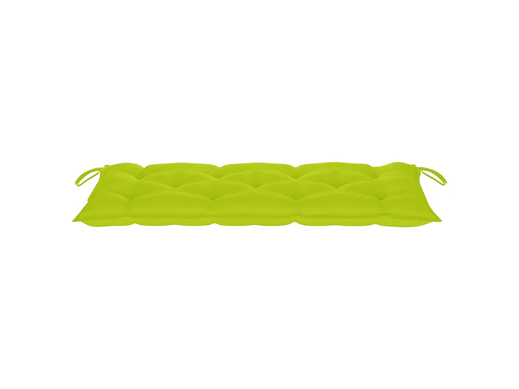 Banc de jardin pliable avec coussin 118 cm Bambou