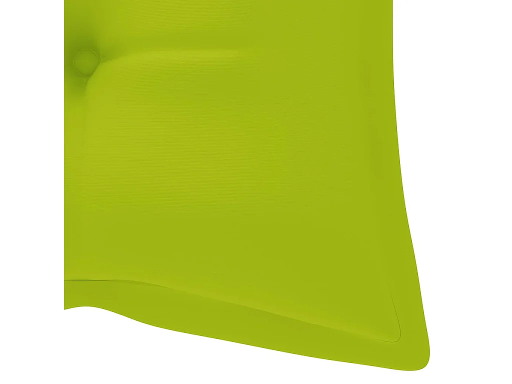 Banc de jardin pliable avec coussin 118 cm Bambou