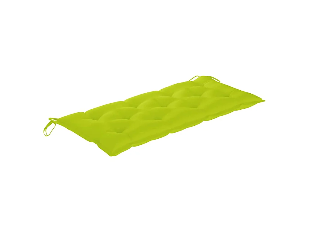 Klappbare Gartenbank mit Auflage 118 cm Bambus