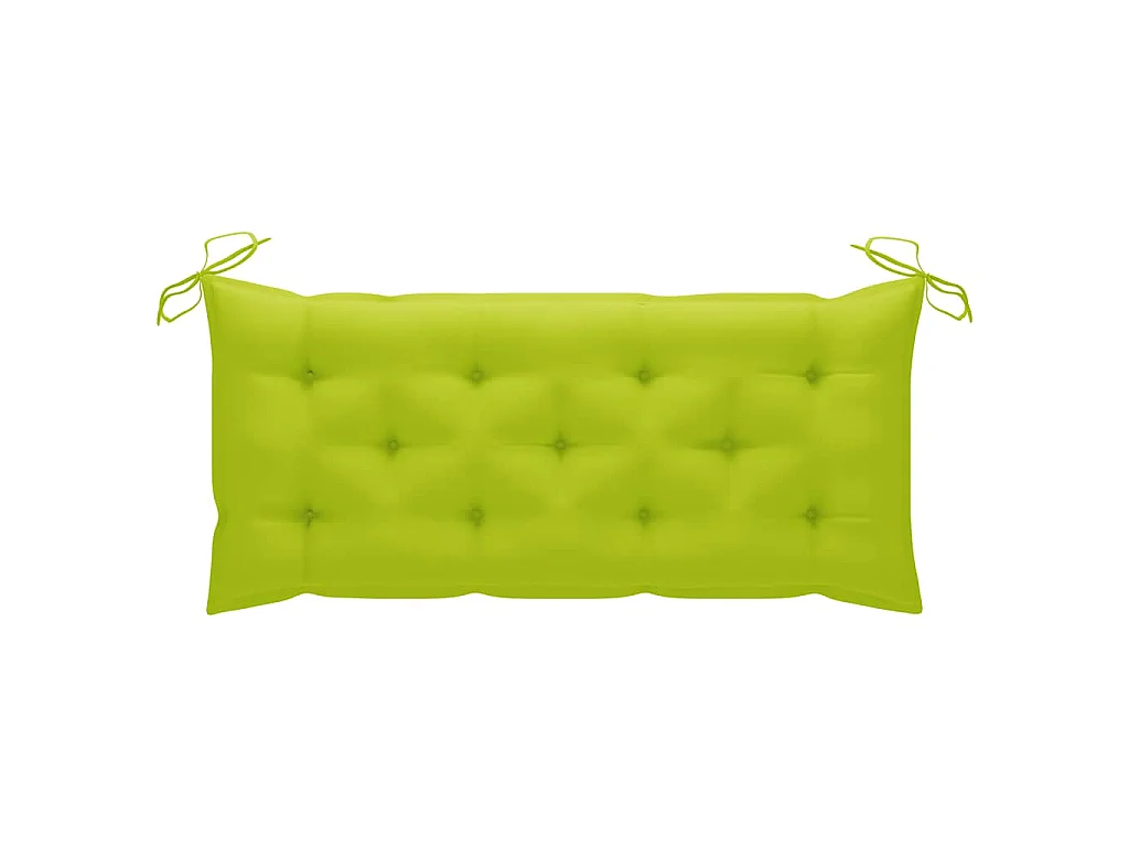 Klappbare Gartenbank mit Auflage 118 cm Bambus
