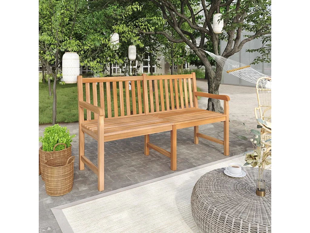 Tuinbank 150 cm massief teakhout