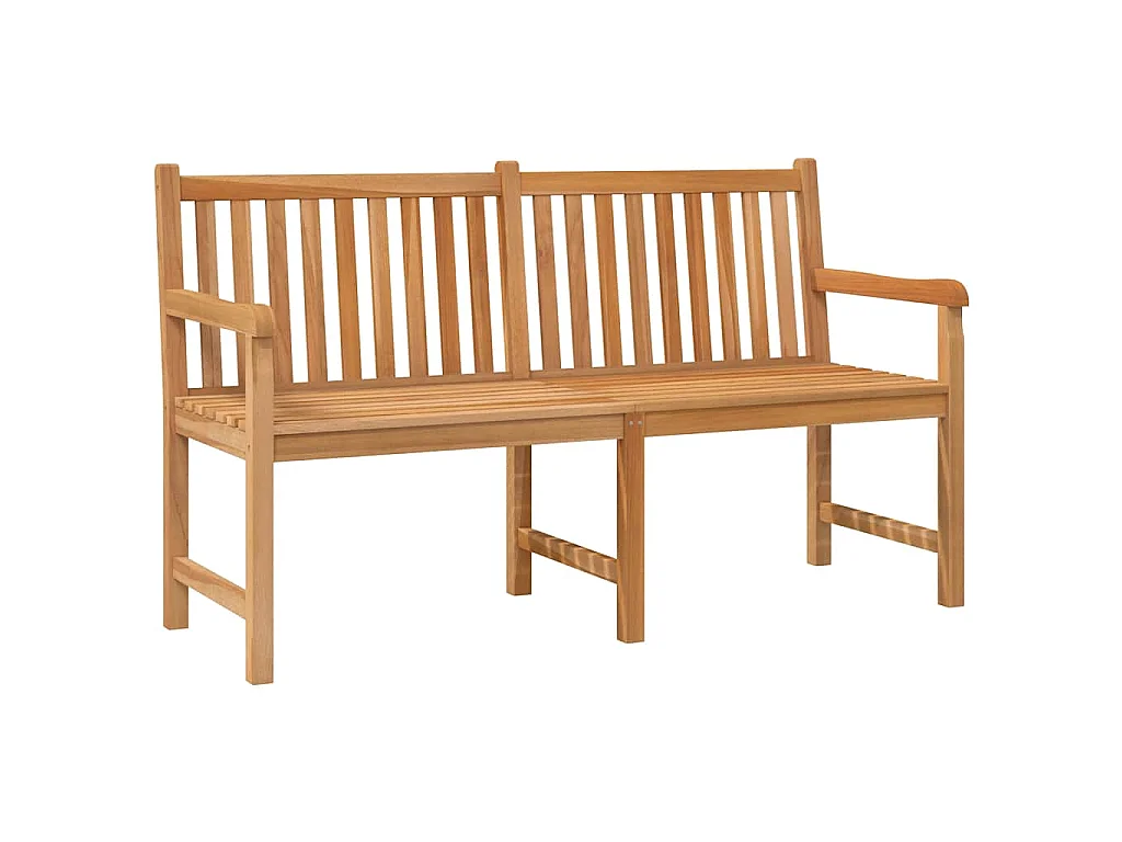 Panchina da Giardino 150 cm in Legno Massello di Teak