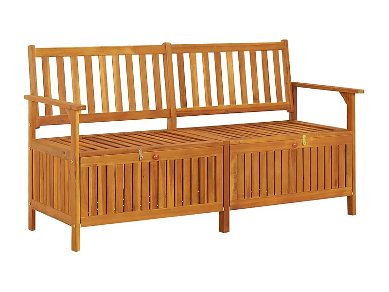 Truhenbank 148 cm Massivholz Akazie