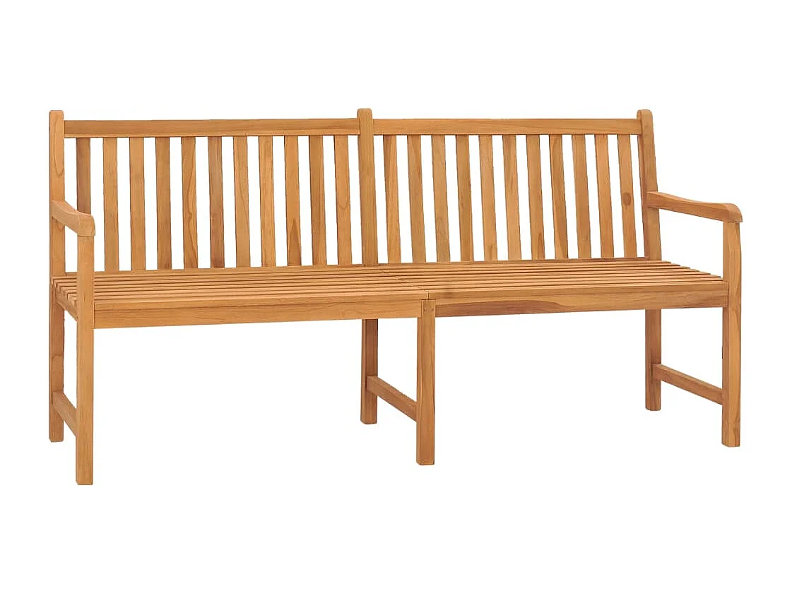 Gartenbank 180 cm Massivholz Teak