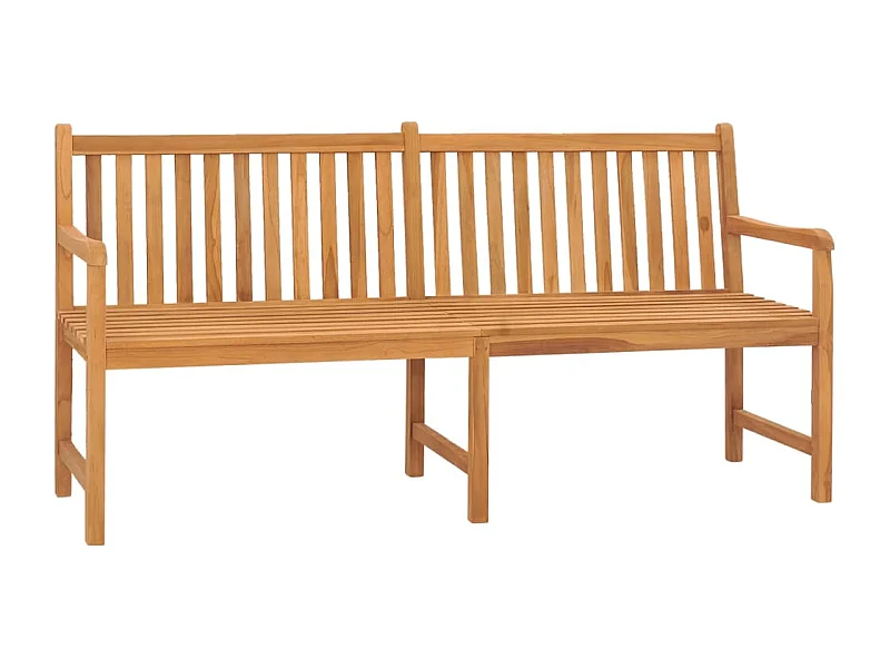 Gartenbank 180 cm Massivholz Teak