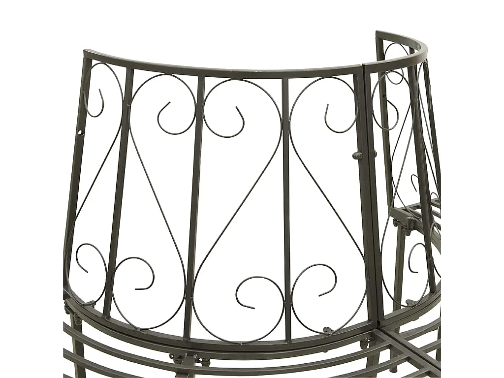 Banc d'arbre de jardin Demi-rond 160 cm Acier