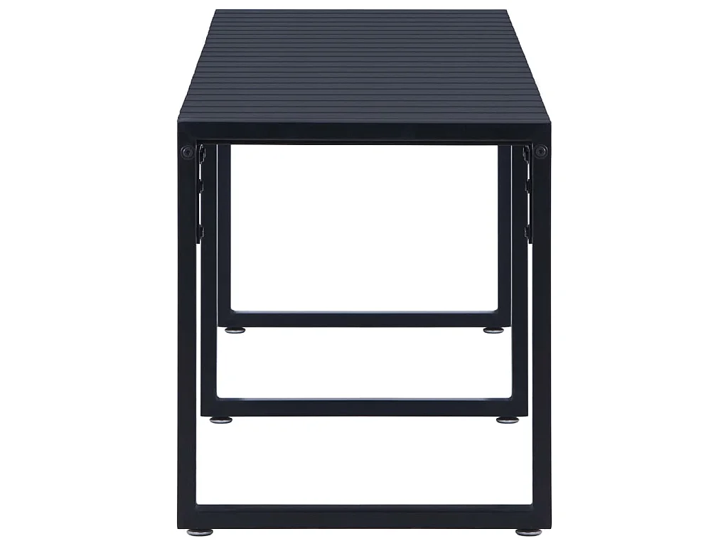 Tuinbank 180 cm PS-plaat zwart