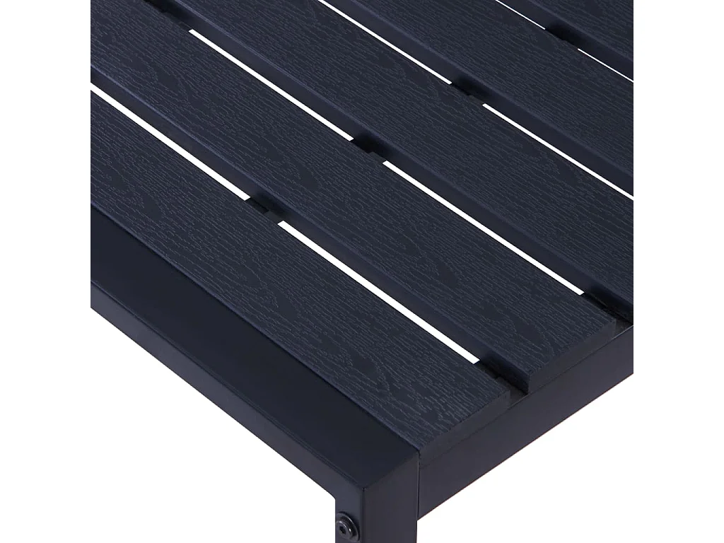 Tuinbank 180 cm PS-plaat zwart