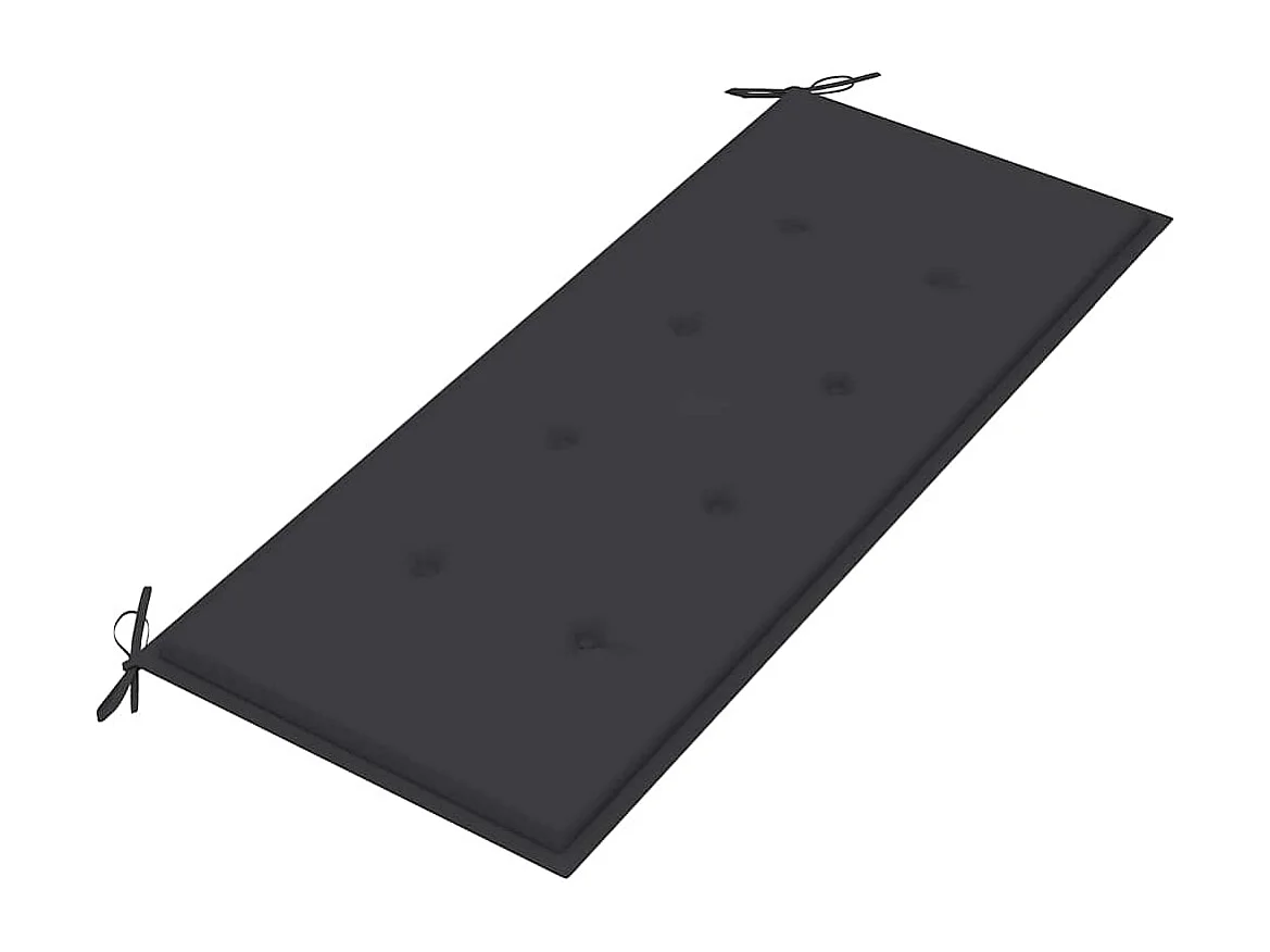 Tuinbank inklapbaar met kussen 118 cm bamboe