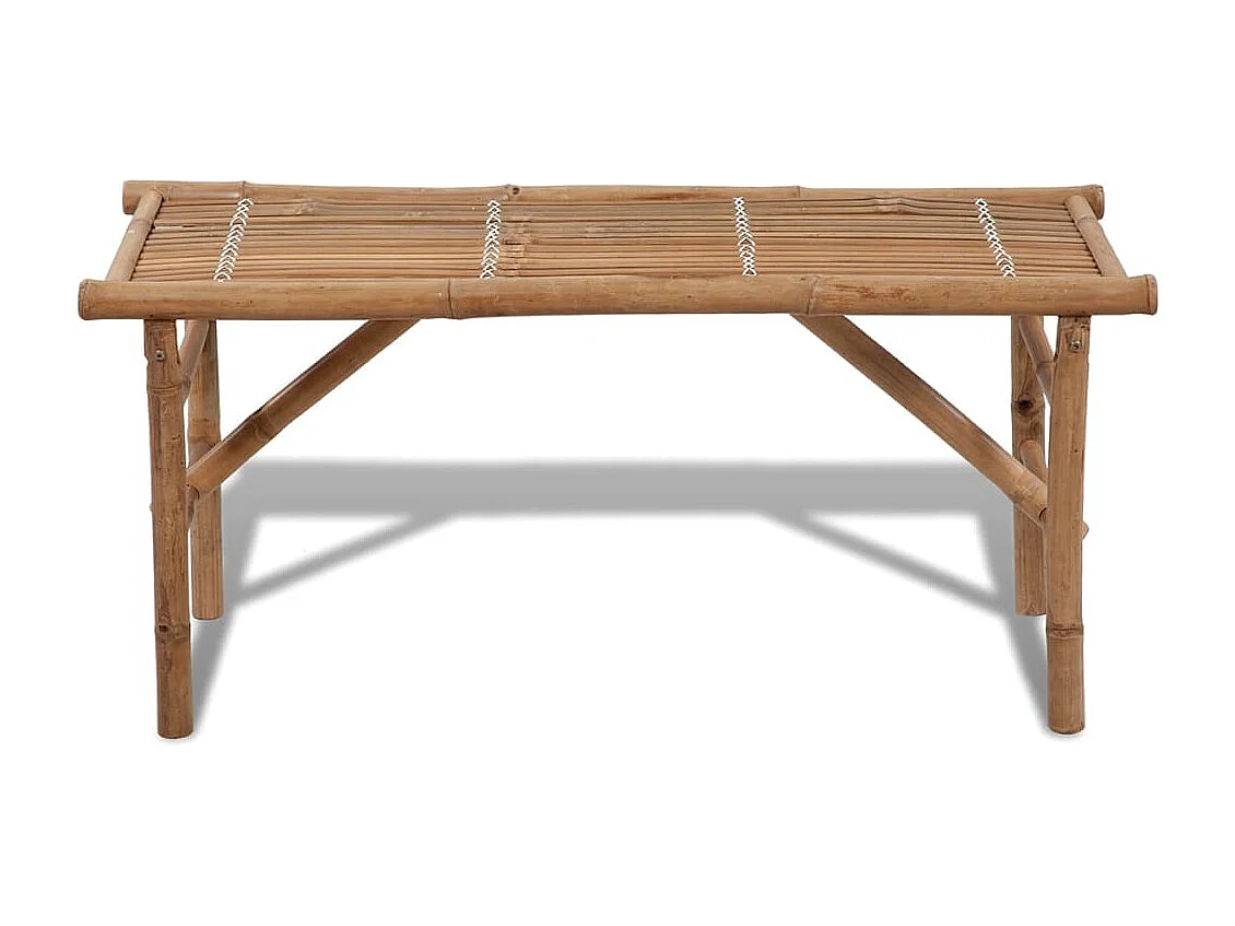 Gartenbank Klappbar 118 cm Bambus