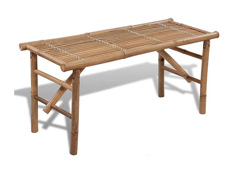 Panca da Giardino Pieghevole 118 cm in Bambù