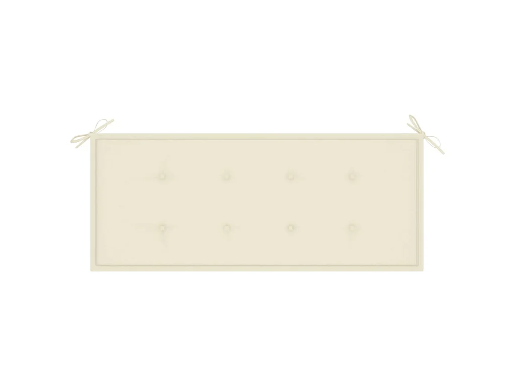 Banc de jardin avec coussin 120 cm Bambou