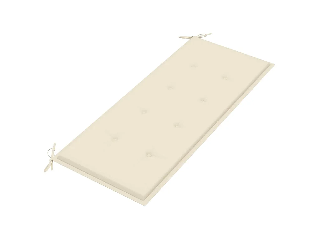 Banc de jardin avec coussin 120 cm Bambou
