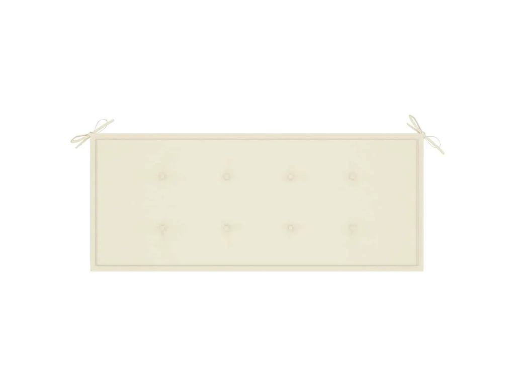 Banc de jardin avec coussin 120 cm Bambou