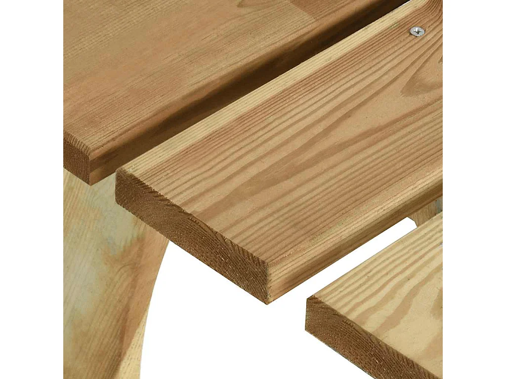 Panca da Giardino 220 cm in Legno di Pino Impregnato