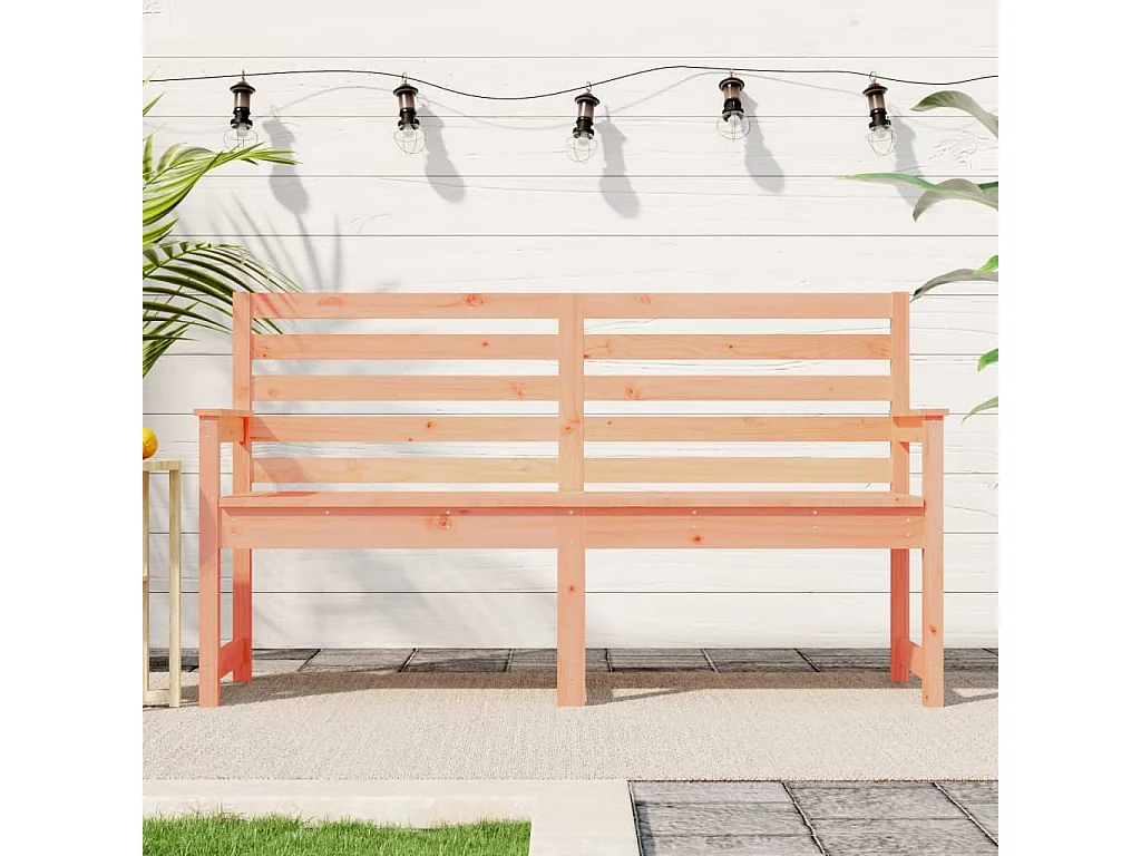 Panca da Giardino 159,5x48x91,5 cm in Legno Massello di Douglas