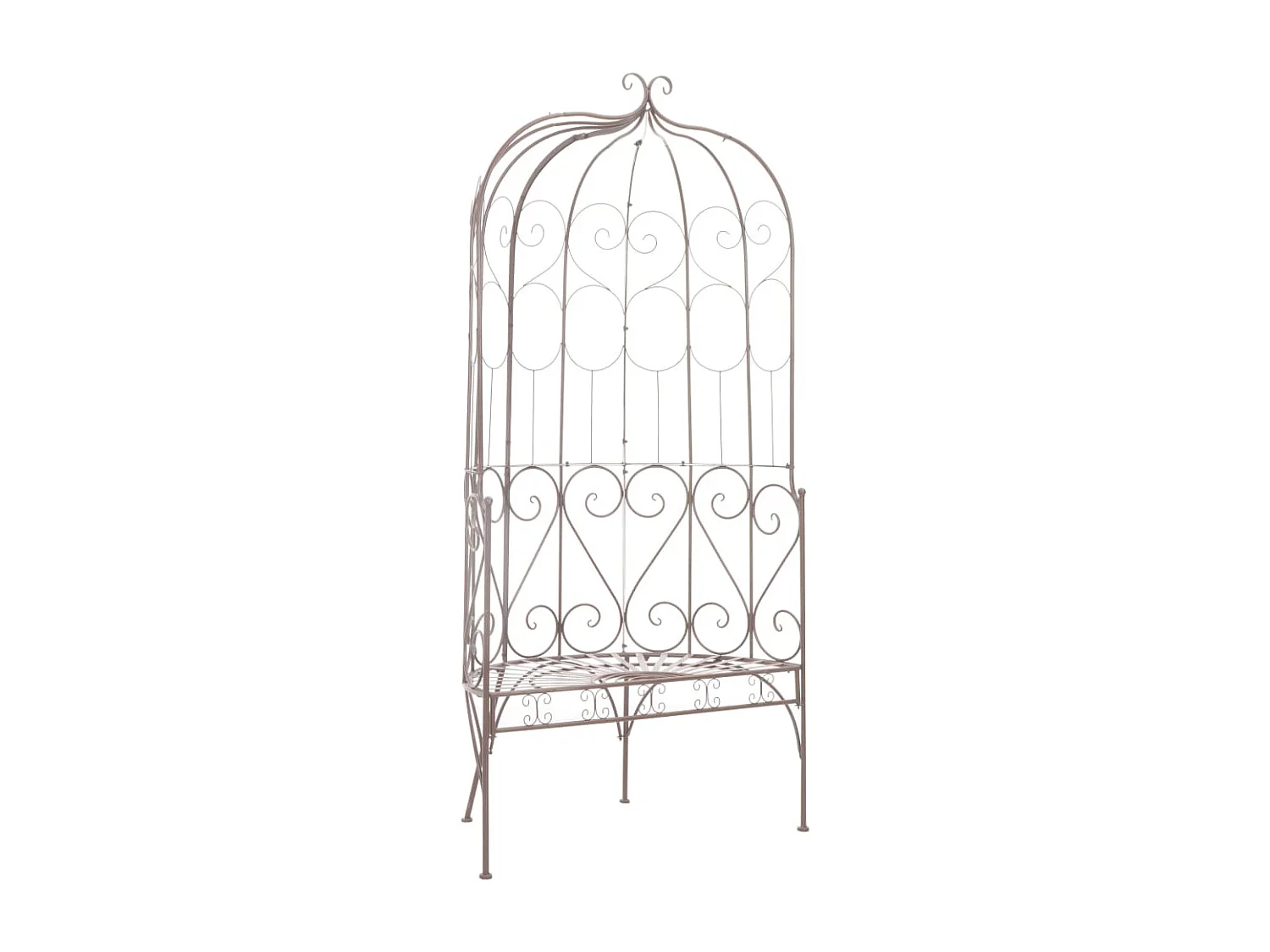 Banc de jardin 95 cm Fer Marron antique