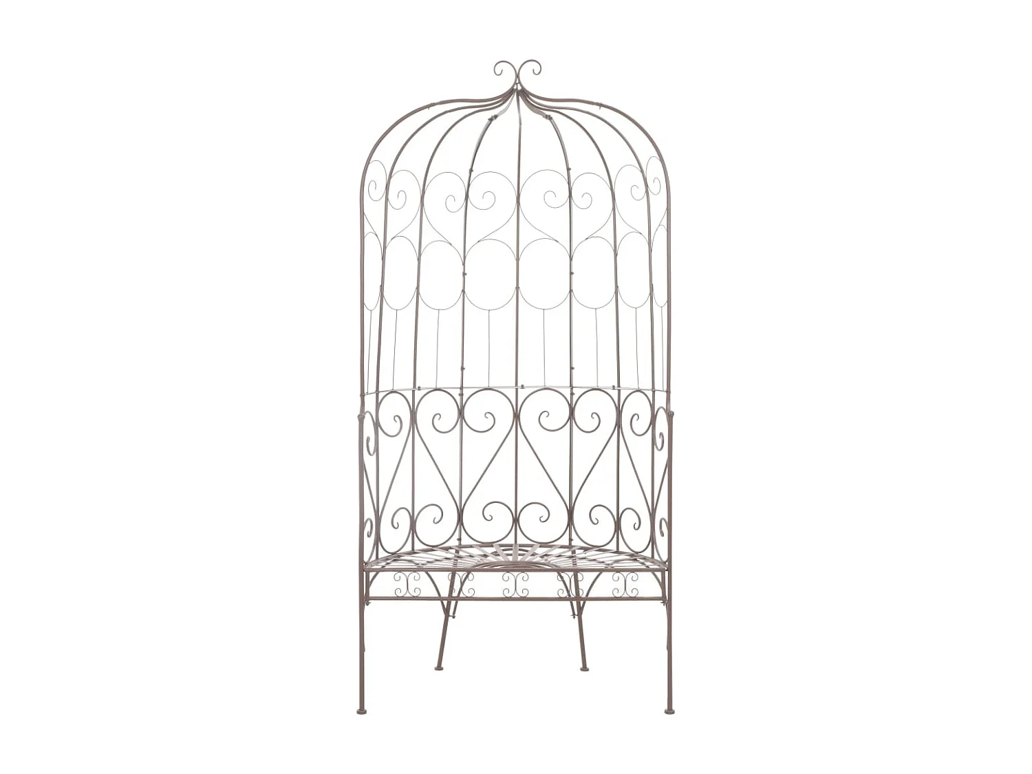 Banc de jardin 95 cm Fer Marron antique