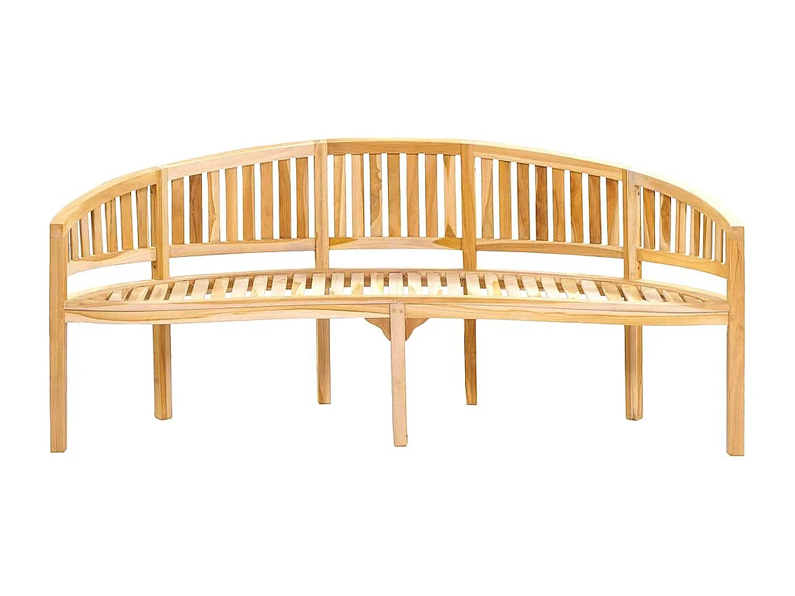 Bananenbank 200 cm Massivholz Teak