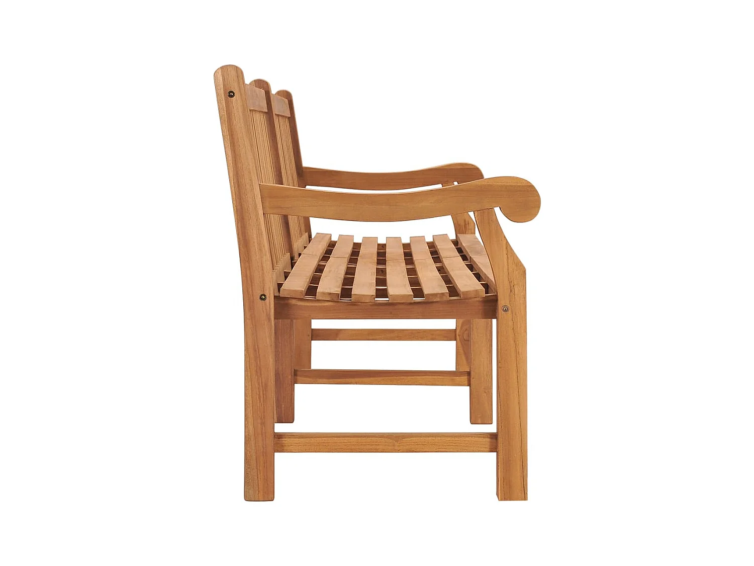 Gartenbank 228 cm Massivholz Teak