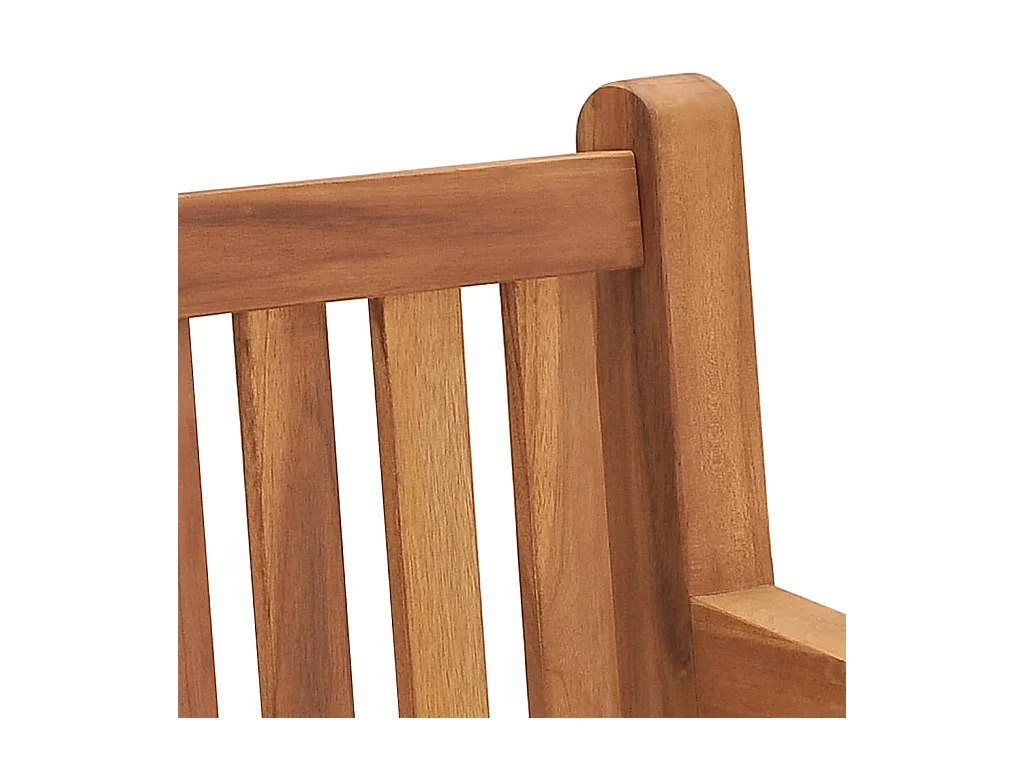 Gartenbank 228 cm Massivholz Teak