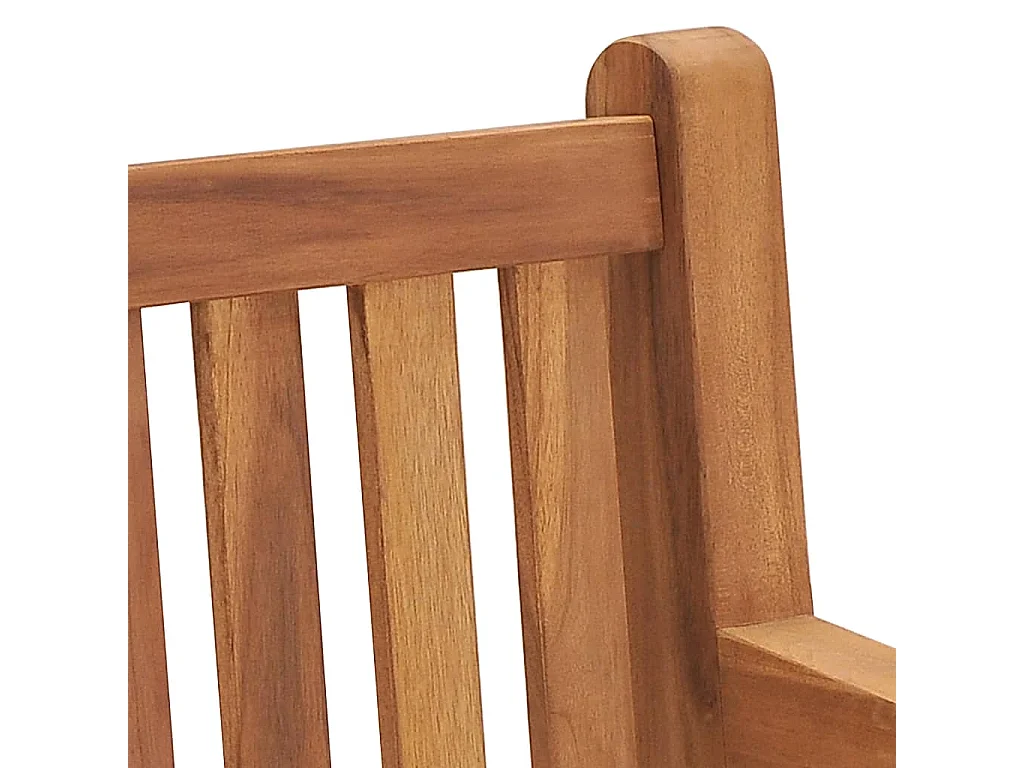 Gartenbank 228 cm Massivholz Teak