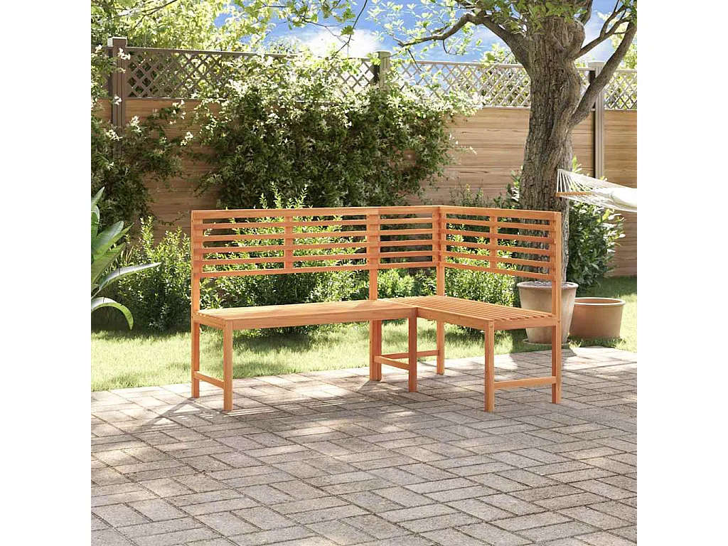 Garten-Eckbank 140 cm Massivholz Akazie